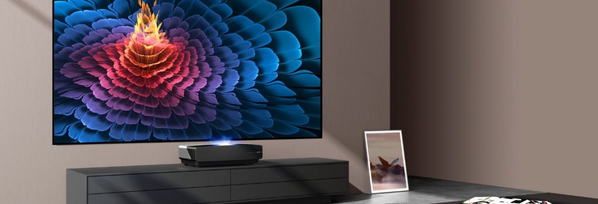 Large screen wall-mounted smart TV